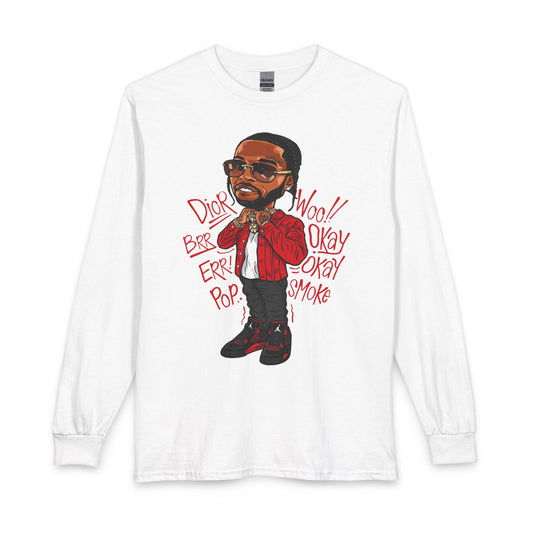 Hip Hop Artist Long Sleeve Tee — Urban Music Graphic Shirt