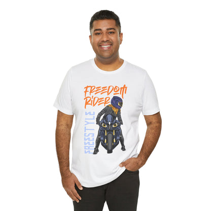 Freedom Rider Motorcycle Tee – "Freedom Rider" Streetstyle Biker T-Shirt