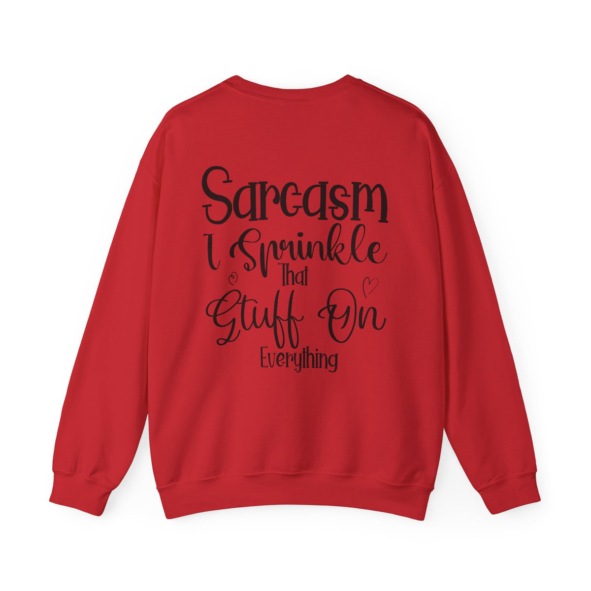 Funny Coffee Owl Crewneck Sweatshirt — "Sorry for What I Said Before Coffee" / Sarcasm Back Print