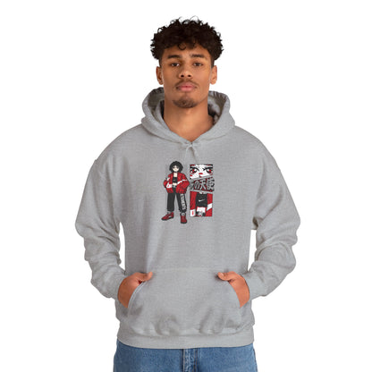 Anime Streetwear Red-Jacket Angel Hooded Sweatshirt