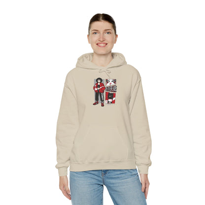 Anime Streetwear Red-Jacket Angel Hooded Sweatshirt