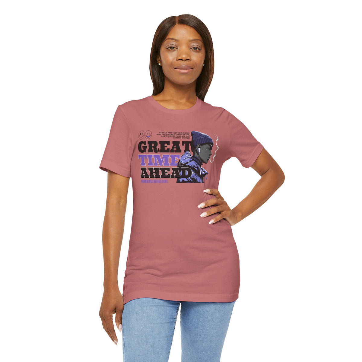 Great Times Ahead Graphic Tee — Motivational Streetwear T‑Shirt