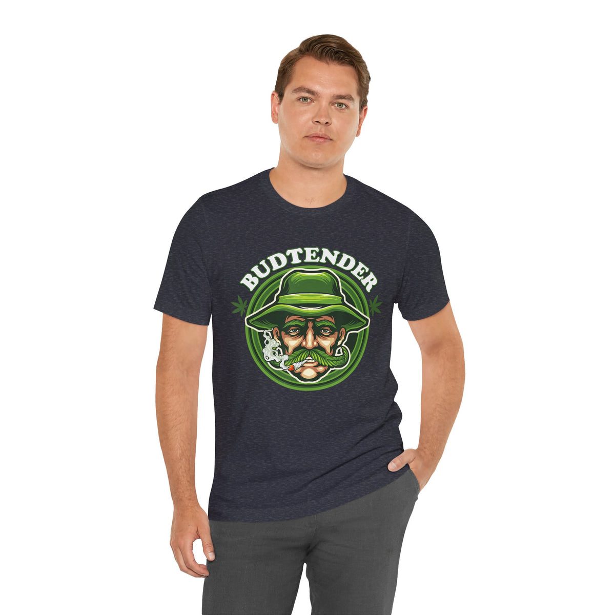 Budtender Graphic Tee – Retro Smoking Stoner Design