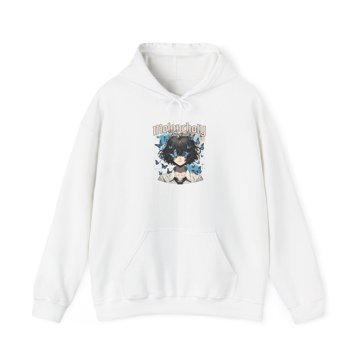 Anime Catgirl Hoodie — "Midnight" Kawaii Graphic Pullover