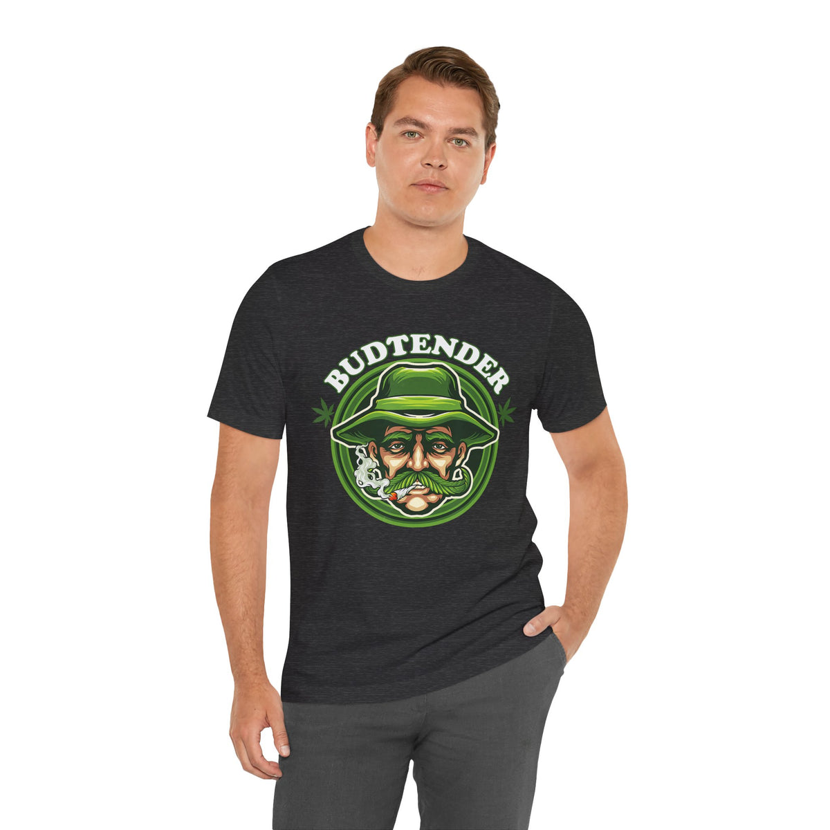 Budtender Graphic Tee – Retro Smoking Stoner Design