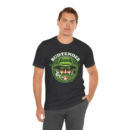 Budtender Graphic Tee – Retro Smoking Stoner Design
