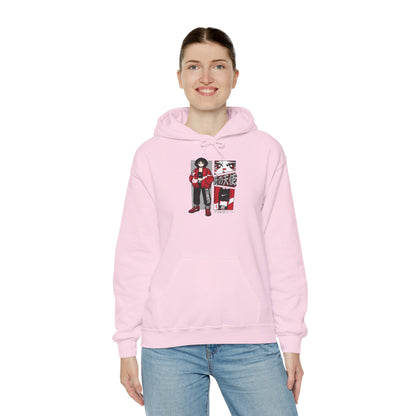Anime Streetwear Red-Jacket Angel Hooded Sweatshirt
