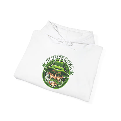 Budtender Graphic – Retro Smoking Stoner Hooded Sweatshirt