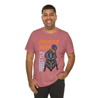 Freedom Rider Motorcycle Tee – "Freedom Rider" Streetstyle Biker T-Shirt