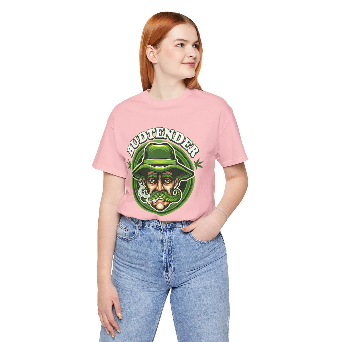 Budtender Graphic Tee – Retro Smoking Stoner Design