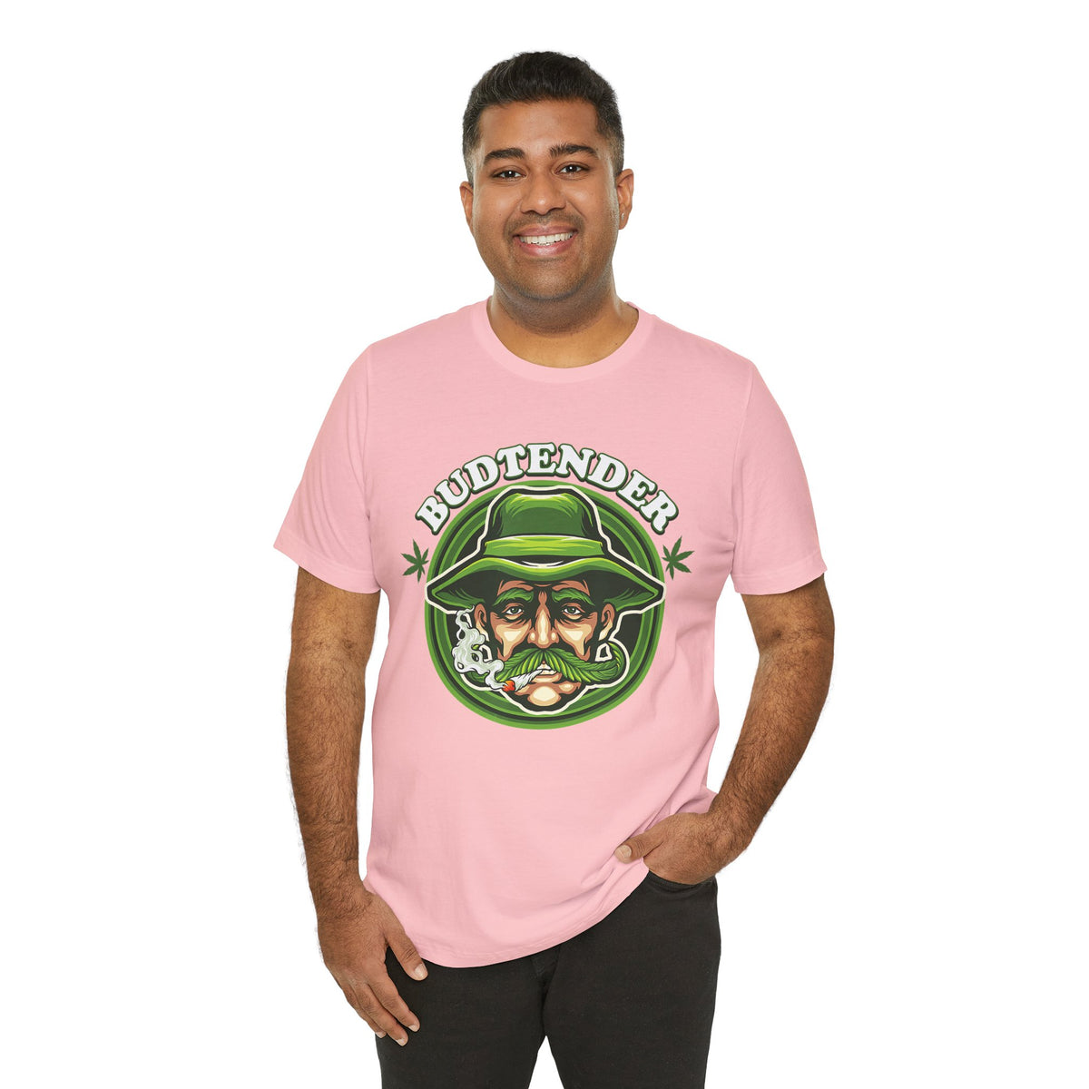 Budtender Graphic Tee – Retro Smoking Stoner Design