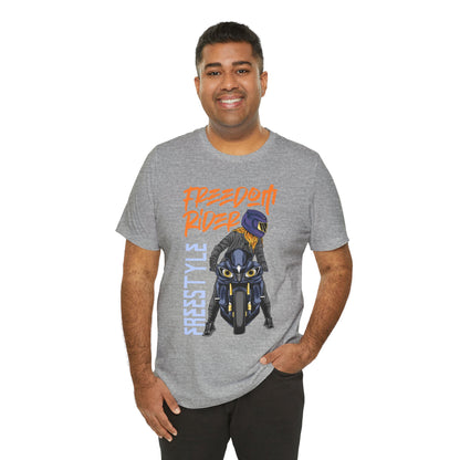 Freedom Rider Motorcycle Tee – "Freedom Rider" Streetstyle Biker T-Shirt