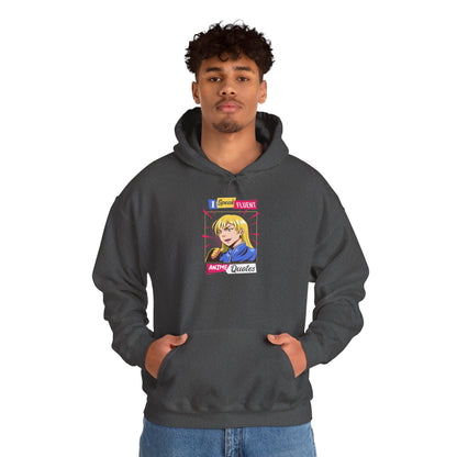Retro Pop Art Blonde Girl Hoodie – I Got Bored Now I'm A Queer Graphic Sweatshirt