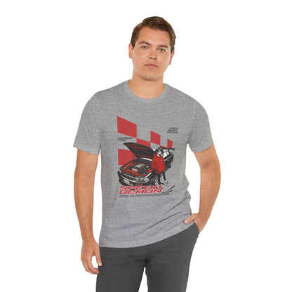 JDM Demon Street Racing T‑Shirt — Retro Car Anime Graphic Tee
