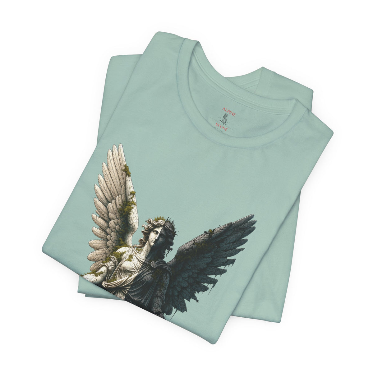 Angel Graphic Tee — 'The Last Angel' Illustrated Short Sleeve Shirt