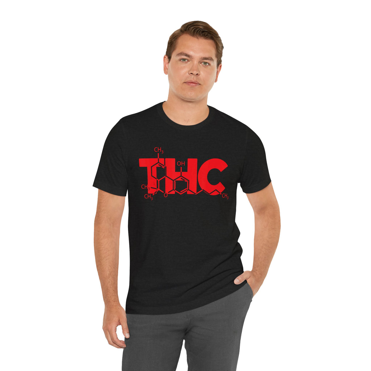 THC Molecule T-Shirt — Chemistry Graphic Cannabis Tee