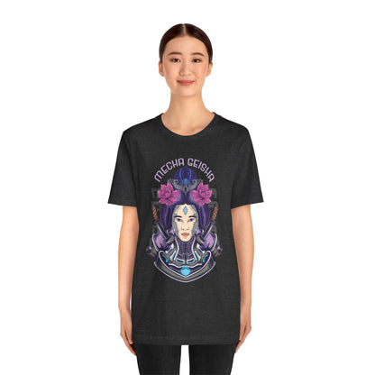 Mecha Geisha T-Shirt — Futuristic Asian-Inspired Graphic Tee