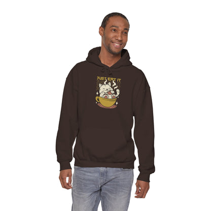 Cat Latte Hoodie - "Just Eat It" Cute Cat in Cup Sweatshirt