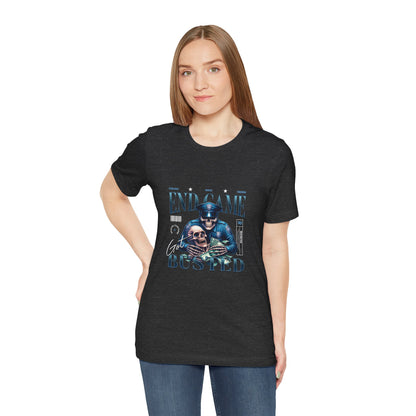Endgame Got Busted Tee — Police Skull Graphic T-Shirt