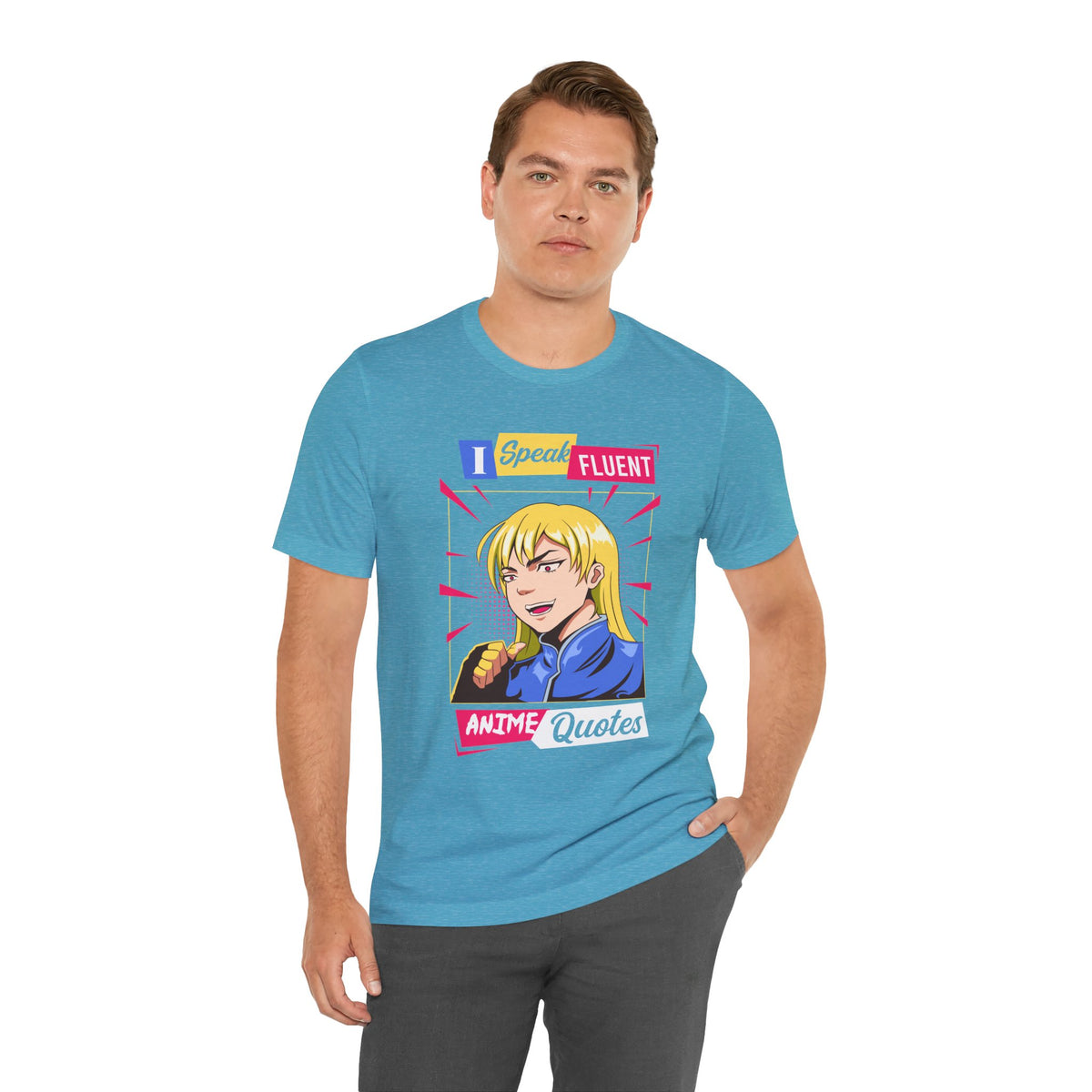 Anime Quotes T-Shirt — "I Speak Fluent Anime Quotes" Retro Manga Style Tee