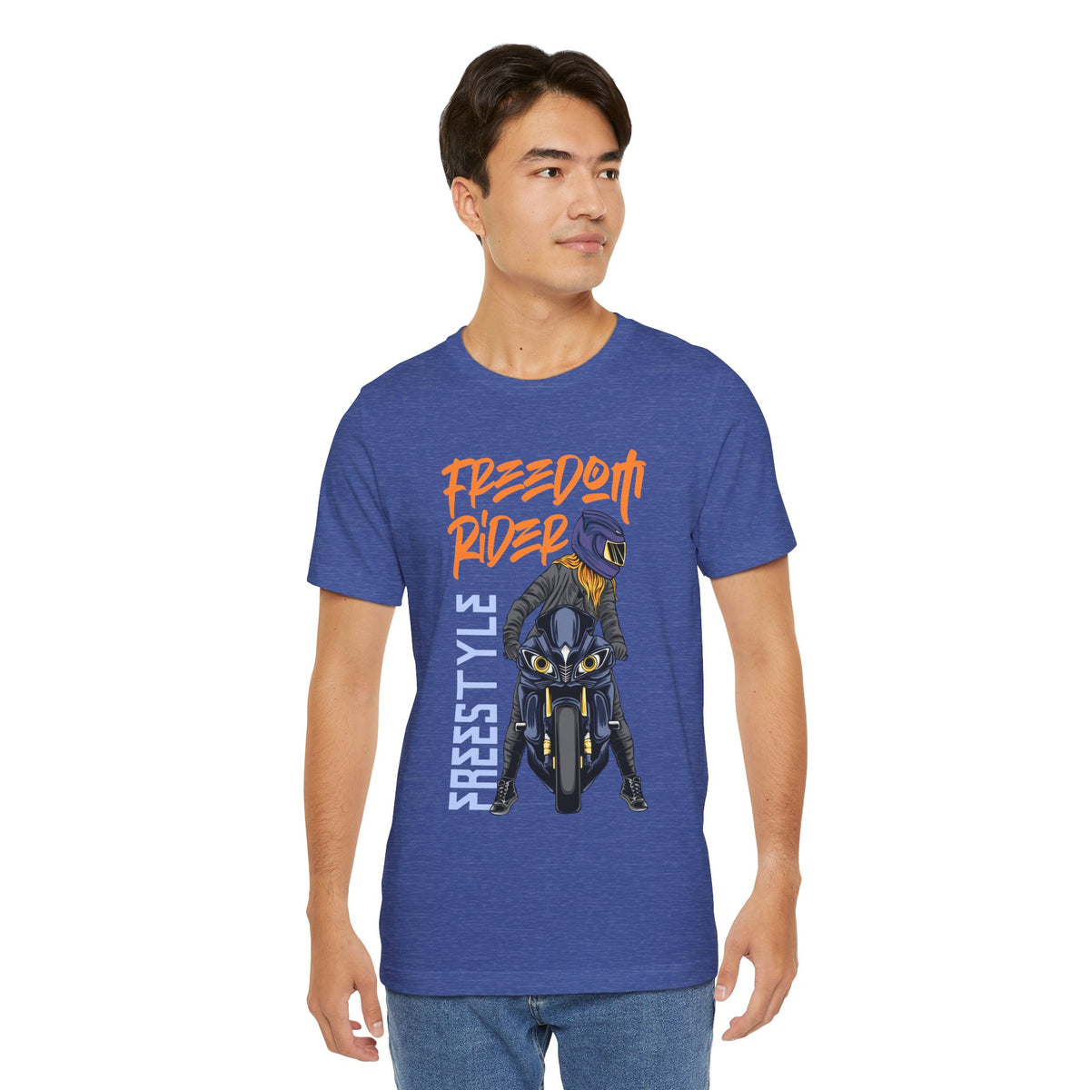 Freedom Rider Motorcycle Tee – "Freedom Rider" Streetstyle Biker T-Shirt