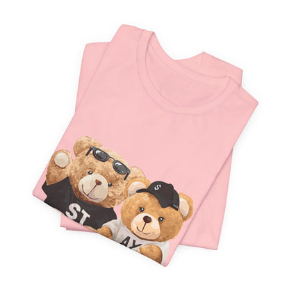 Teddy Bears "Stay Together" Graphic Tee — Cute Couple/Friendship Shirt