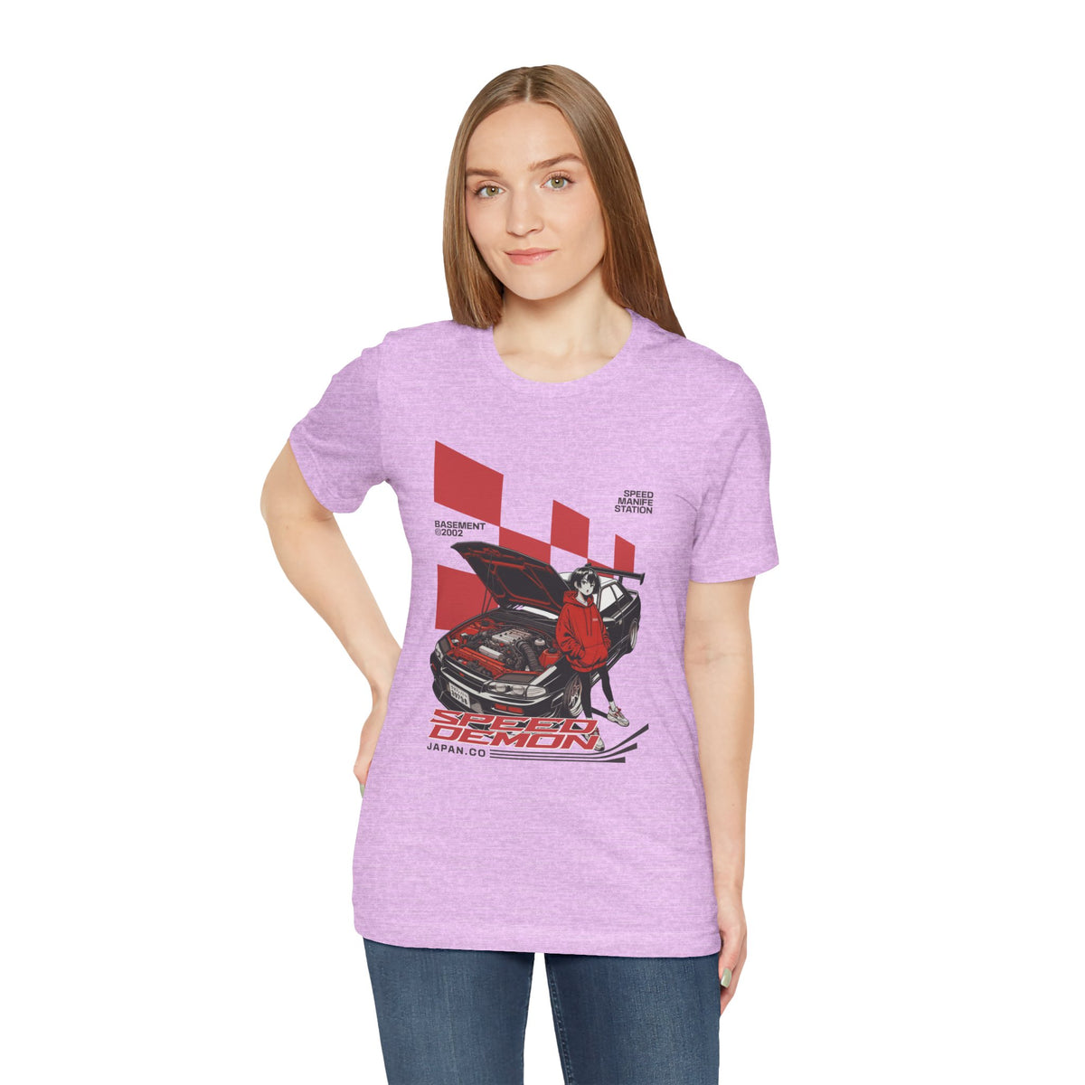 JDM Demon Street Racing T‑Shirt — Retro Car Anime Graphic Tee
