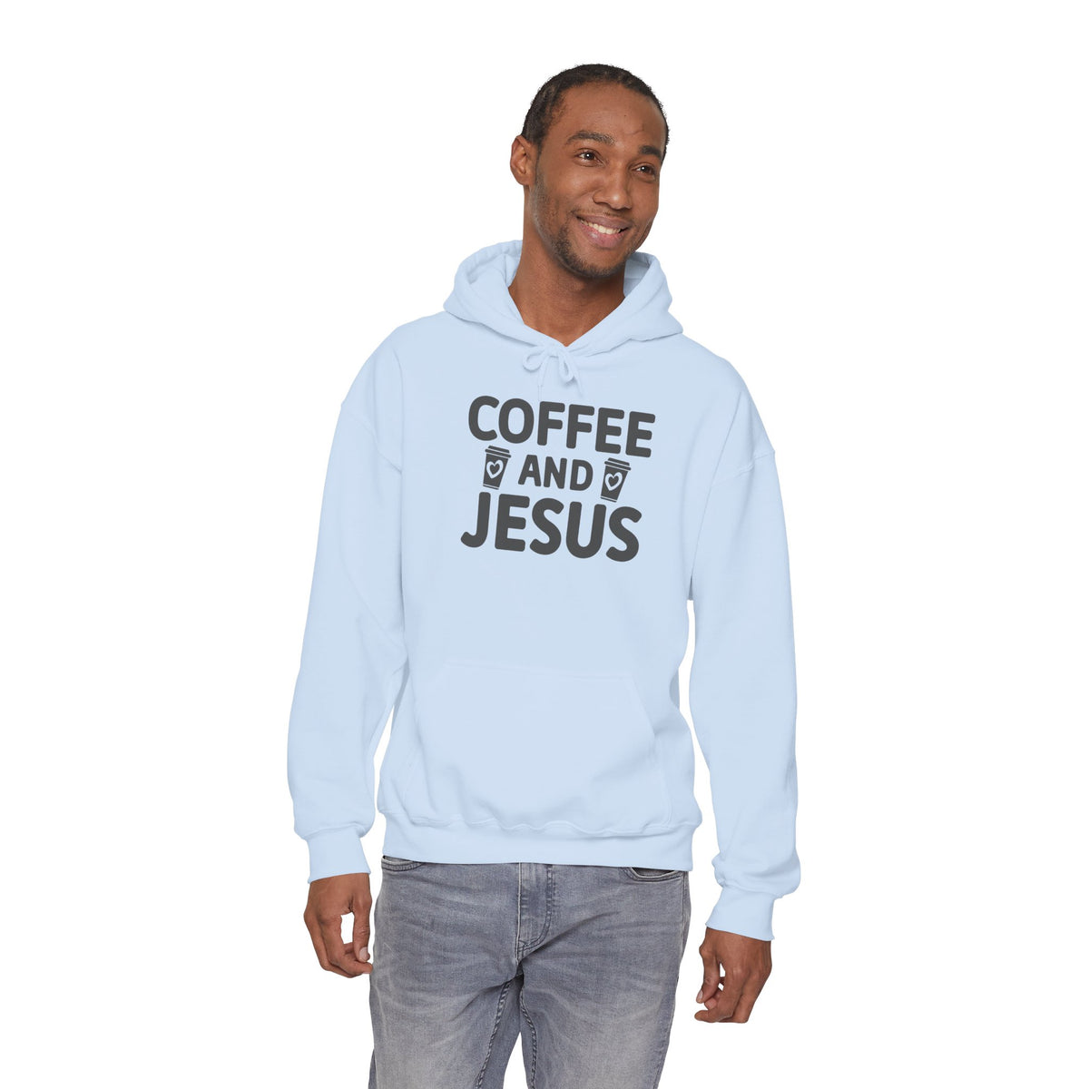 Coffee and Jesus Hoodie — Christian Faith Pullover for Coffee Lovers