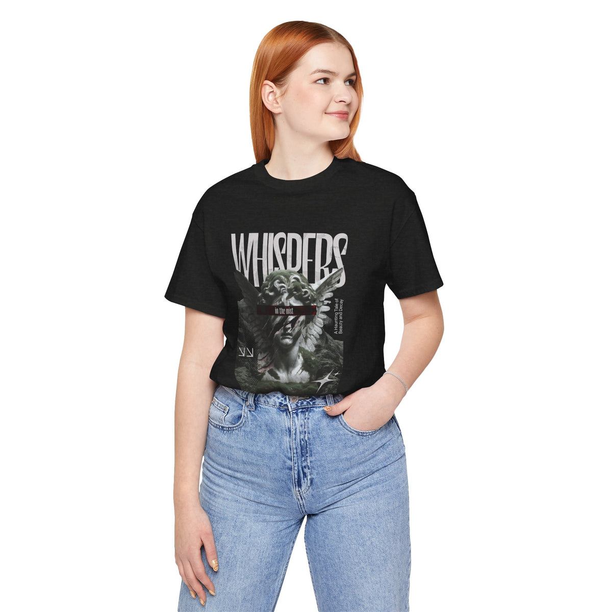 Whispers Angel Tee — Vintage Cherub Graphic T-Shirt