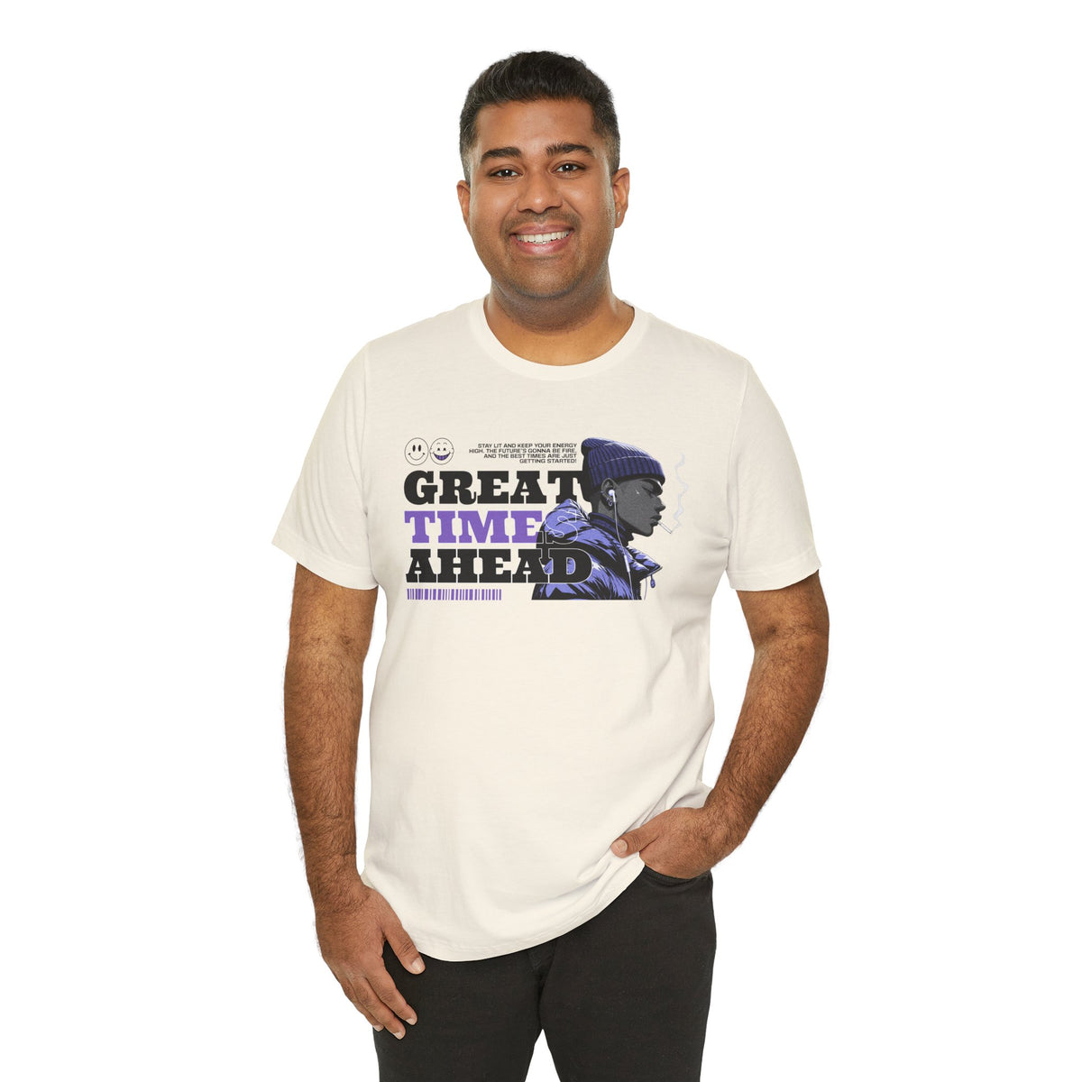 Great Times Ahead Graphic Tee — Motivational Streetwear T‑Shirt