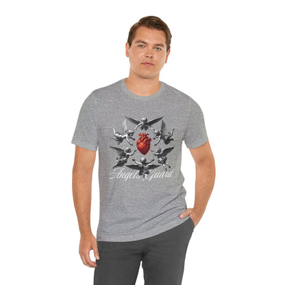 Angel Guard T‑Shirt — Sacred Heart & Cherub Graphic Tee