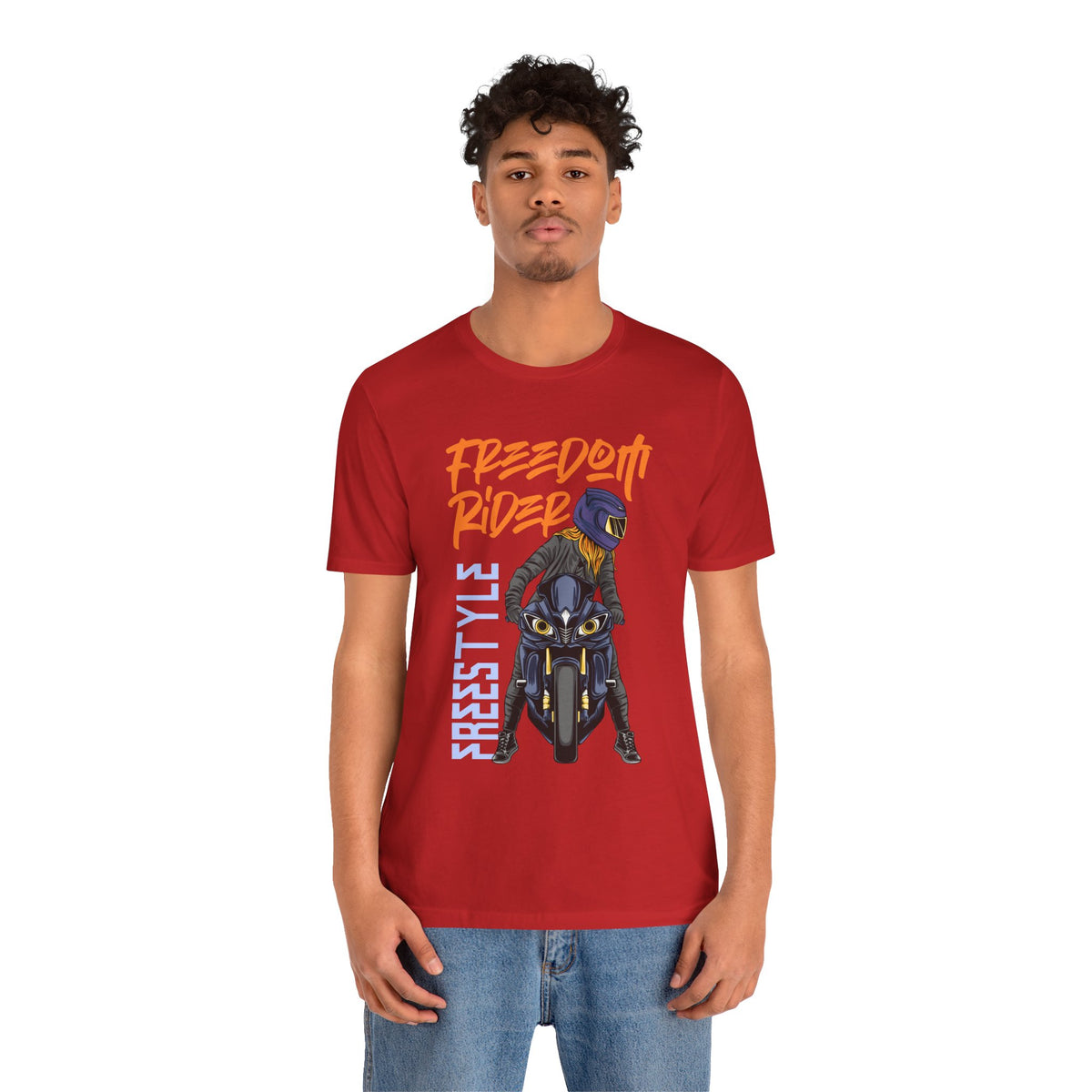 Freedom Rider Motorcycle Tee – "Freedom Rider" Streetstyle Biker T-Shirt