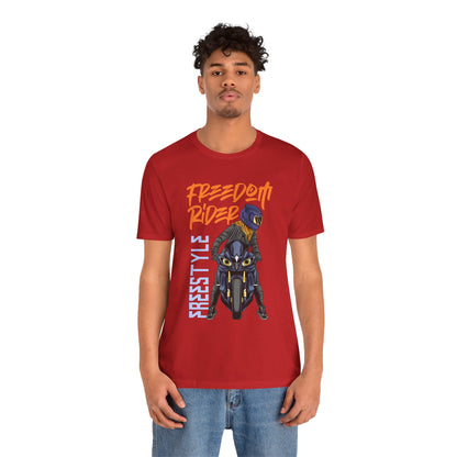 Freedom Rider Motorcycle Tee – "Freedom Rider" Streetstyle Biker T-Shirt