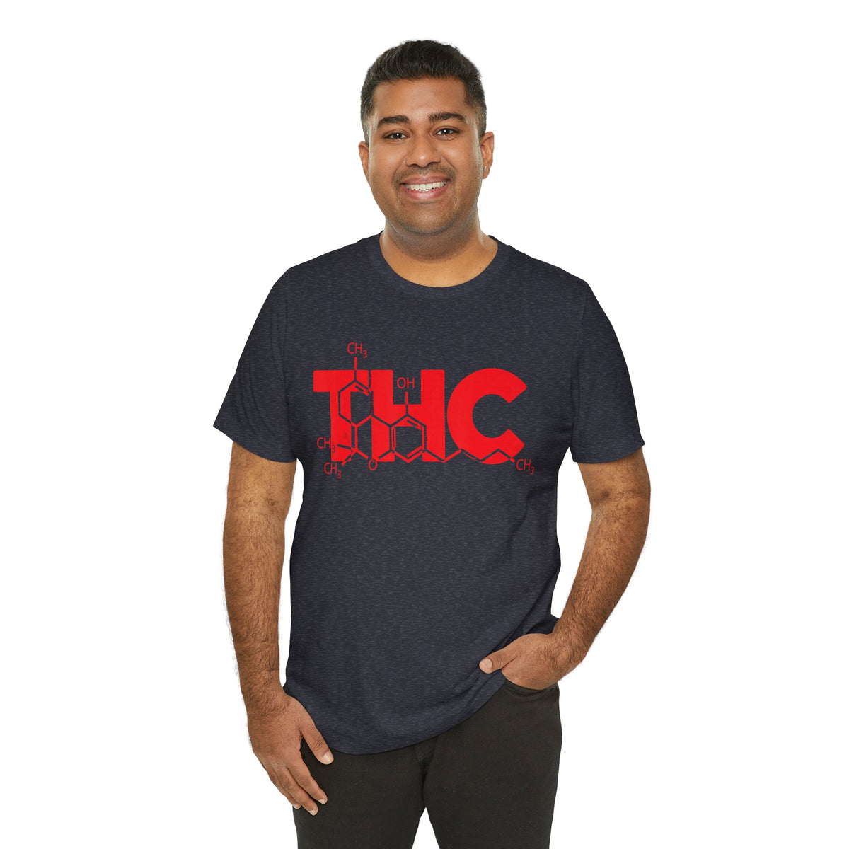 THC Molecule T-Shirt — Chemistry Graphic Cannabis Tee