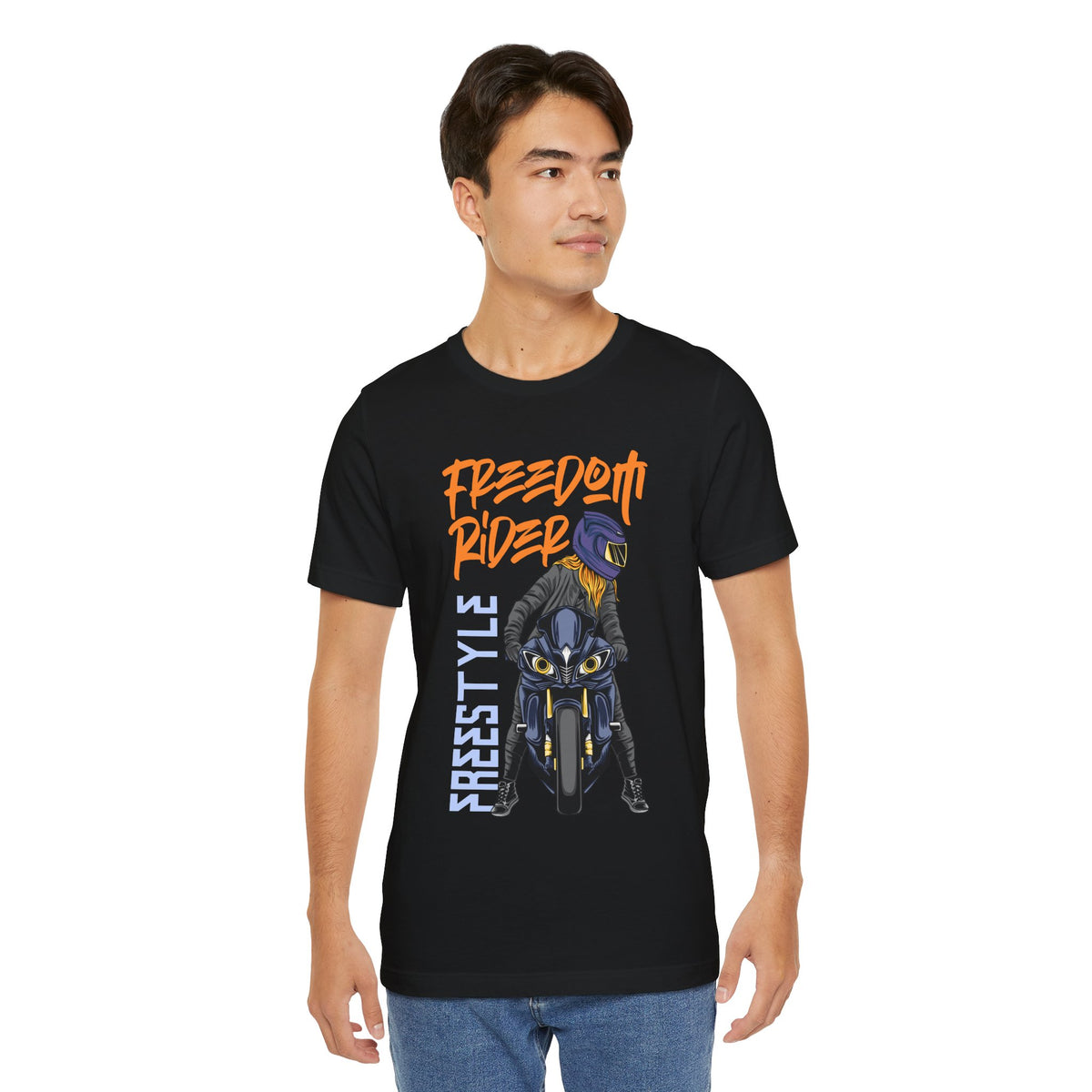 Freedom Rider Motorcycle Tee – "Freedom Rider" Streetstyle Biker T-Shirt