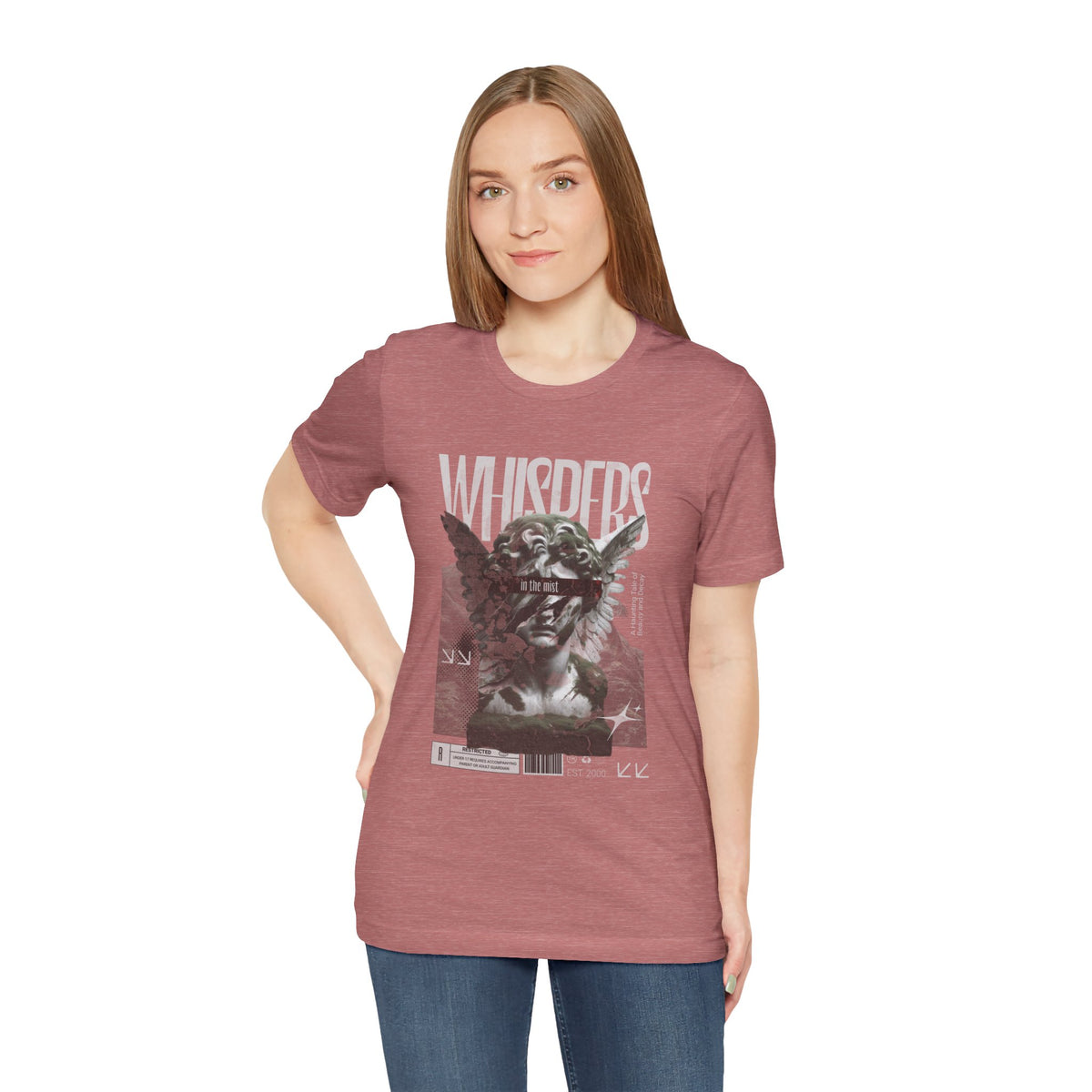 Whispers Angel Tee — Vintage Cherub Graphic T-Shirt