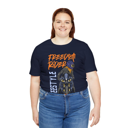 Freedom Rider Motorcycle Tee – "Freedom Rider" Streetstyle Biker T-Shirt