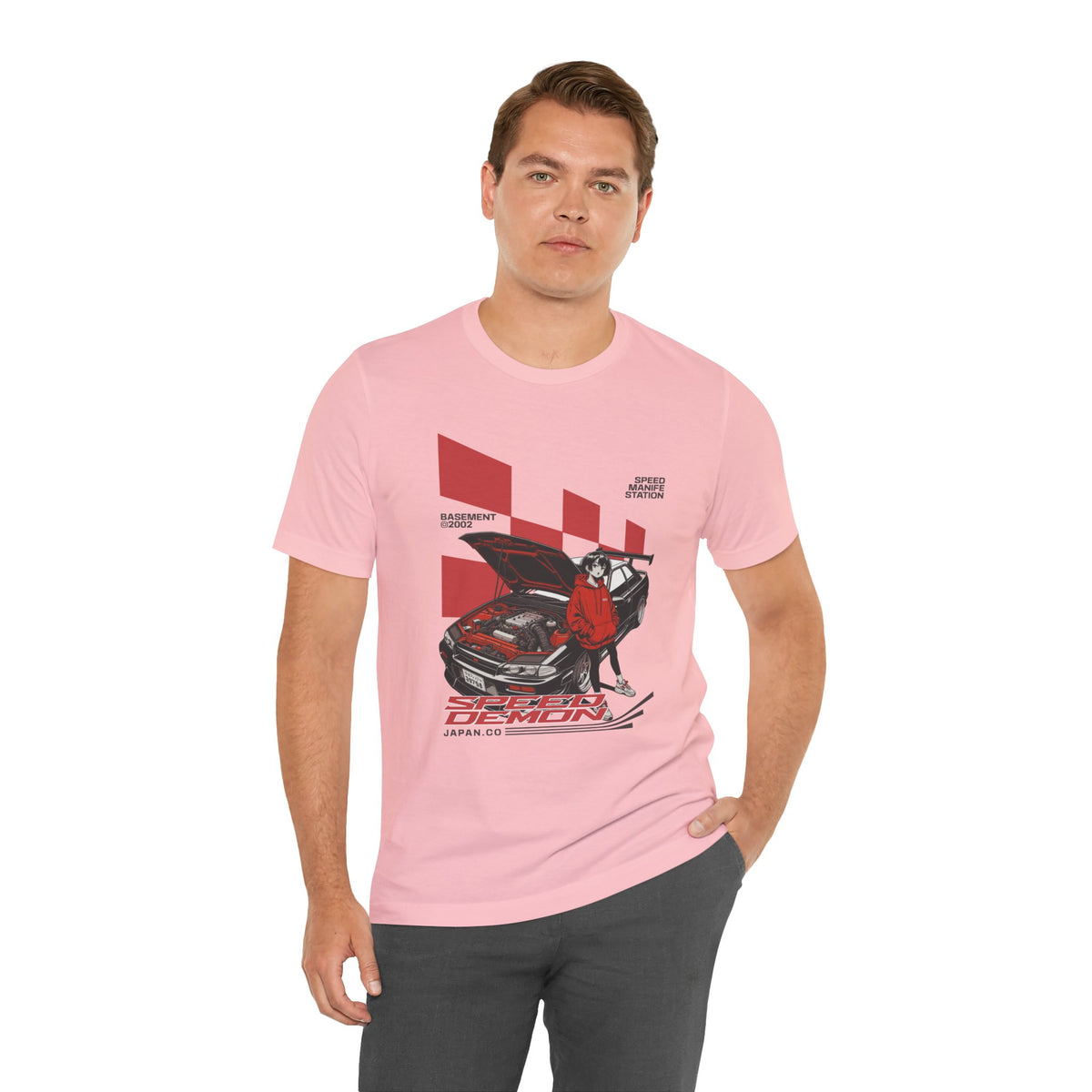 JDM Demon Street Racing T‑Shirt — Retro Car Anime Graphic Tee