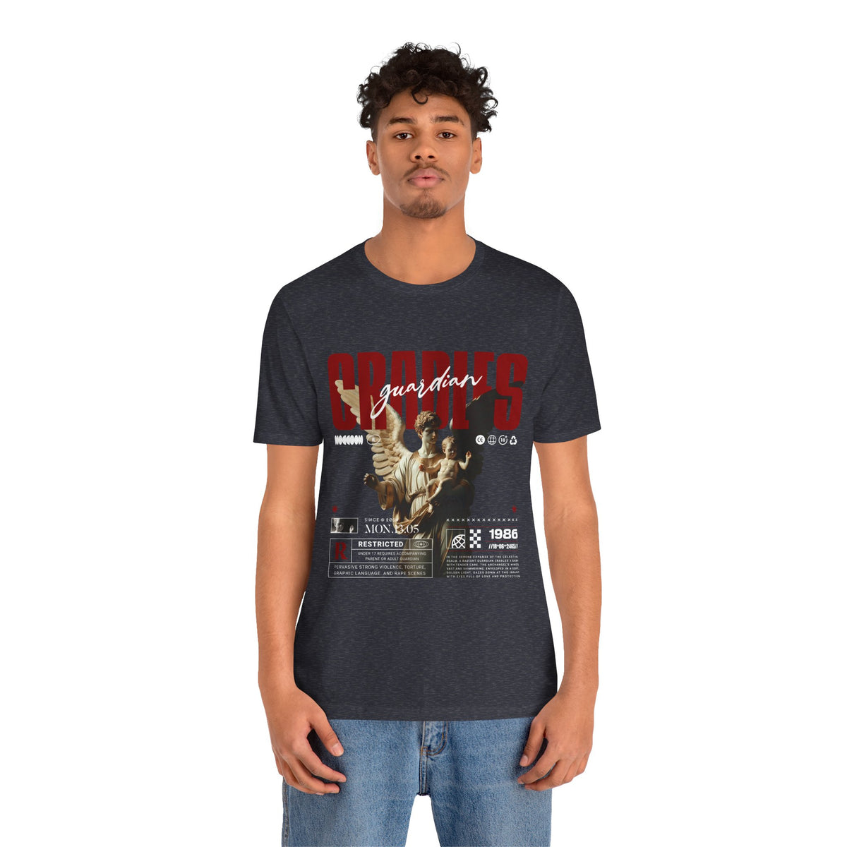 Guardian Angels Graphic Tee — 'Bodies' Vintage Statue Streetwear Shirt