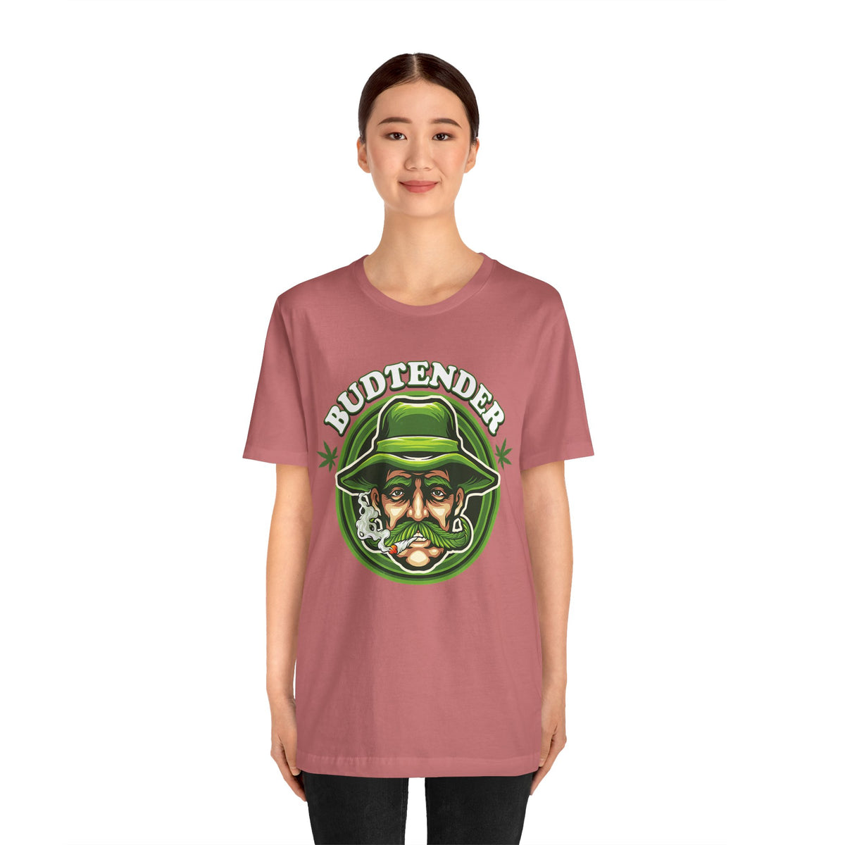 Budtender Graphic Tee – Retro Smoking Stoner Design