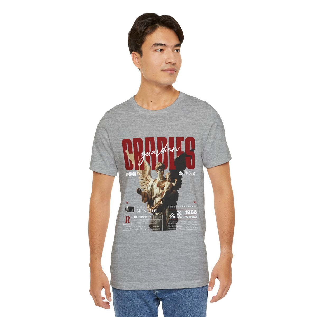 Guardian Angels Graphic Tee — 'Bodies' Vintage Statue Streetwear Shirt
