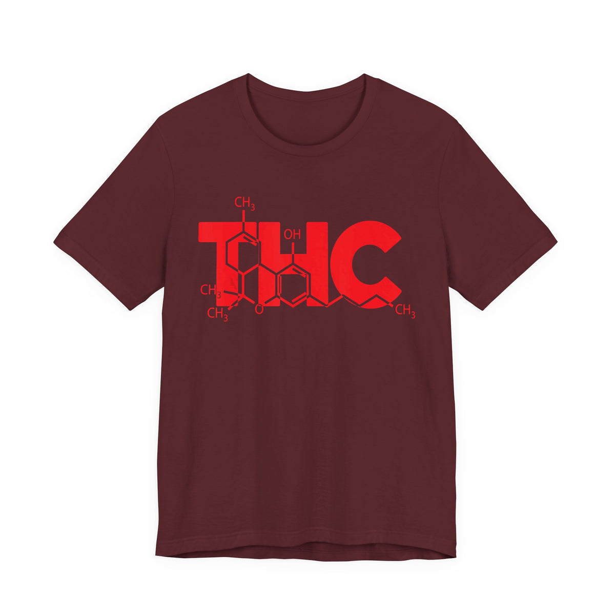 THC Molecule T-Shirt — Chemistry Graphic Cannabis Tee