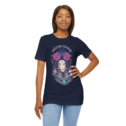 Mecha Geisha T-Shirt — Futuristic Asian-Inspired Graphic Tee