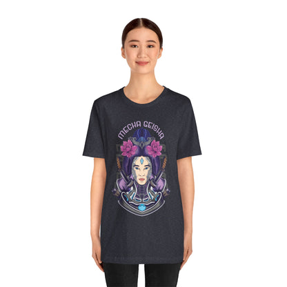 Mecha Geisha T-Shirt — Futuristic Asian-Inspired Graphic Tee