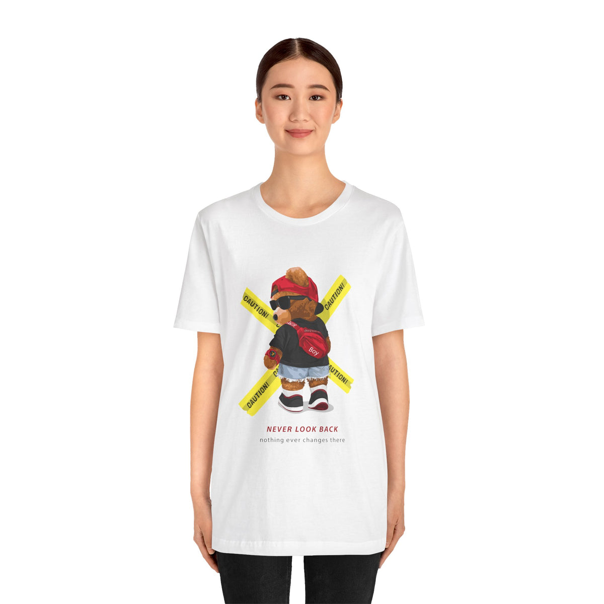 Teddy Bear 'Never Look Back' Graphic Tee