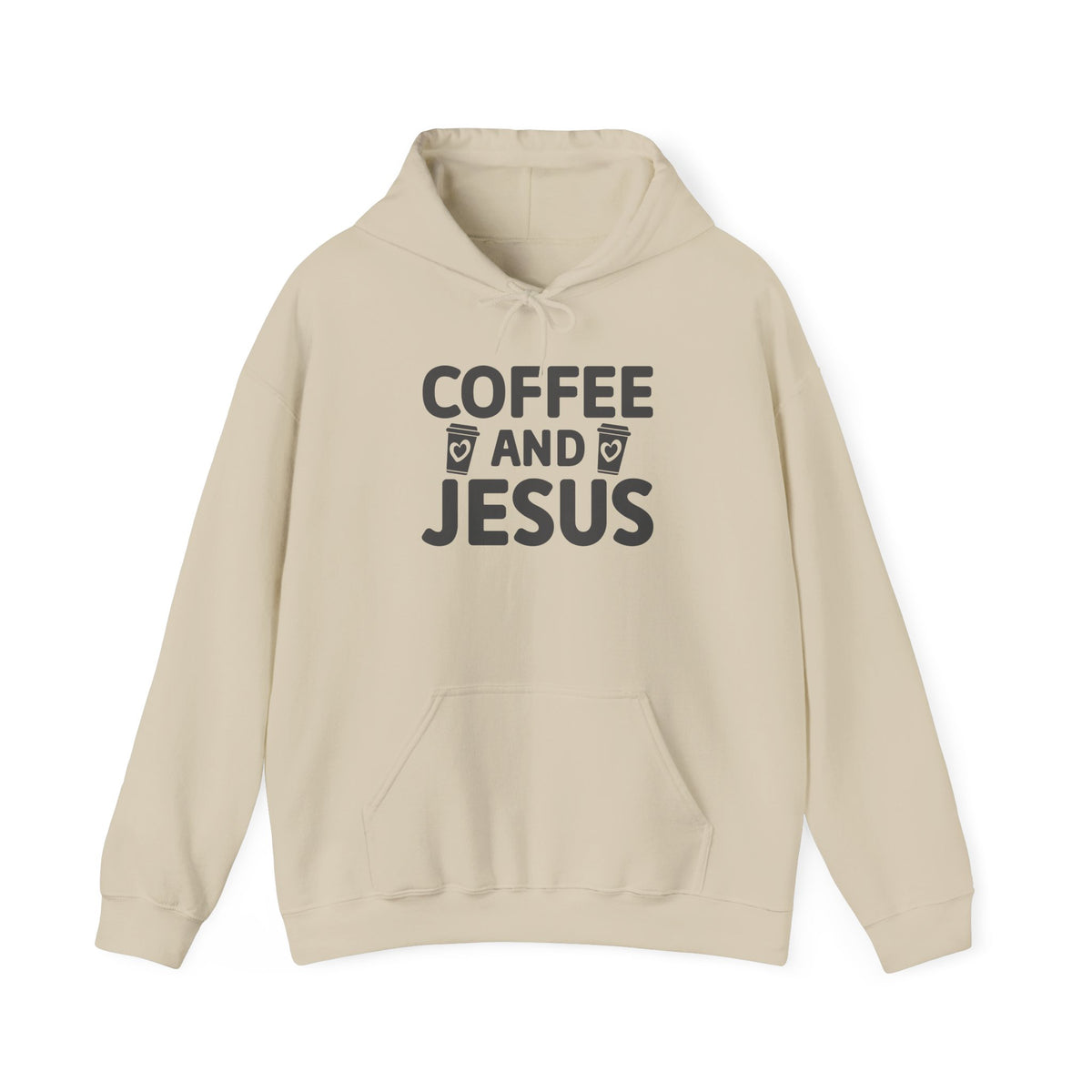 Coffee and Jesus Hoodie — Christian Faith Pullover for Coffee Lovers