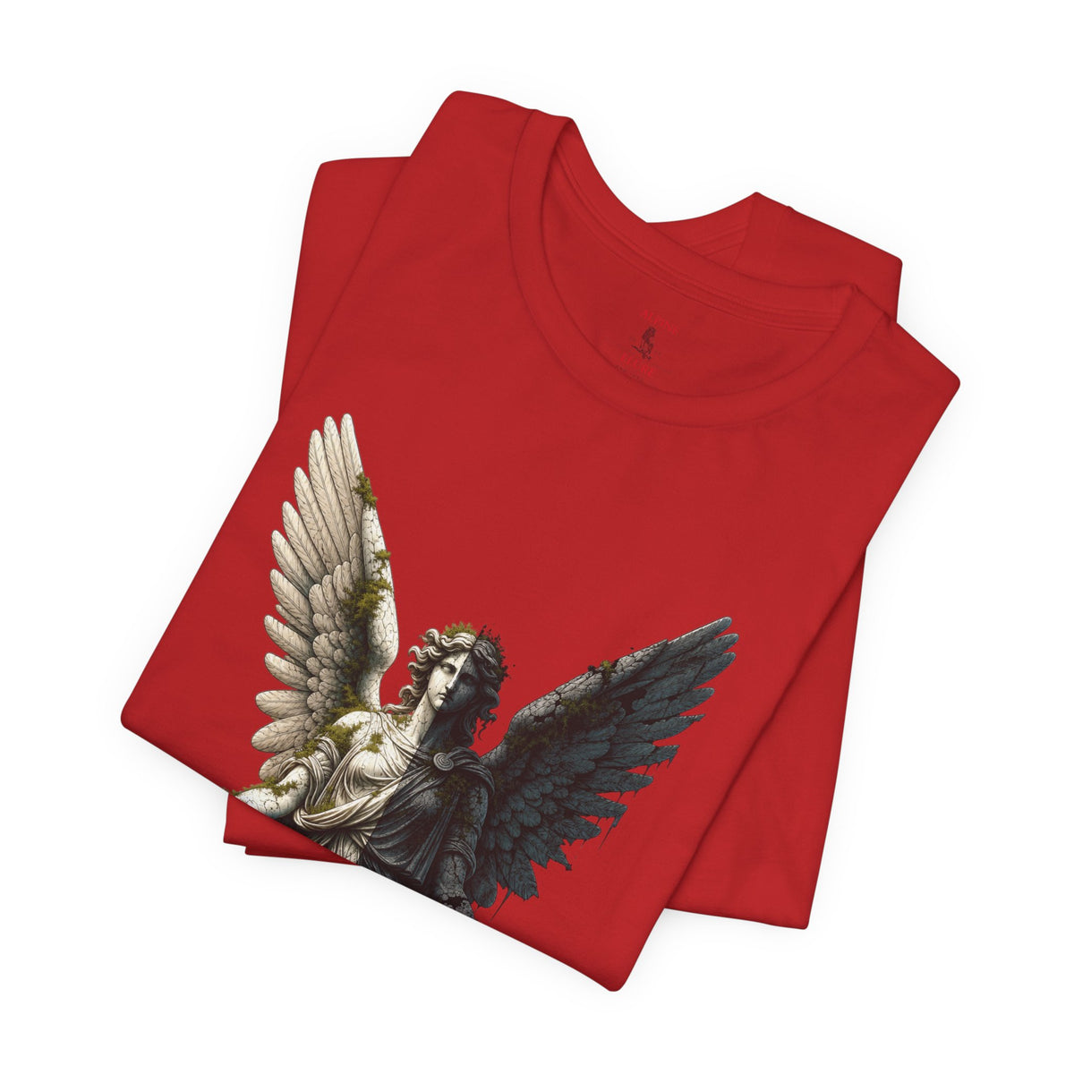 Angel Graphic Tee — 'The Last Angel' Illustrated Short Sleeve Shirt