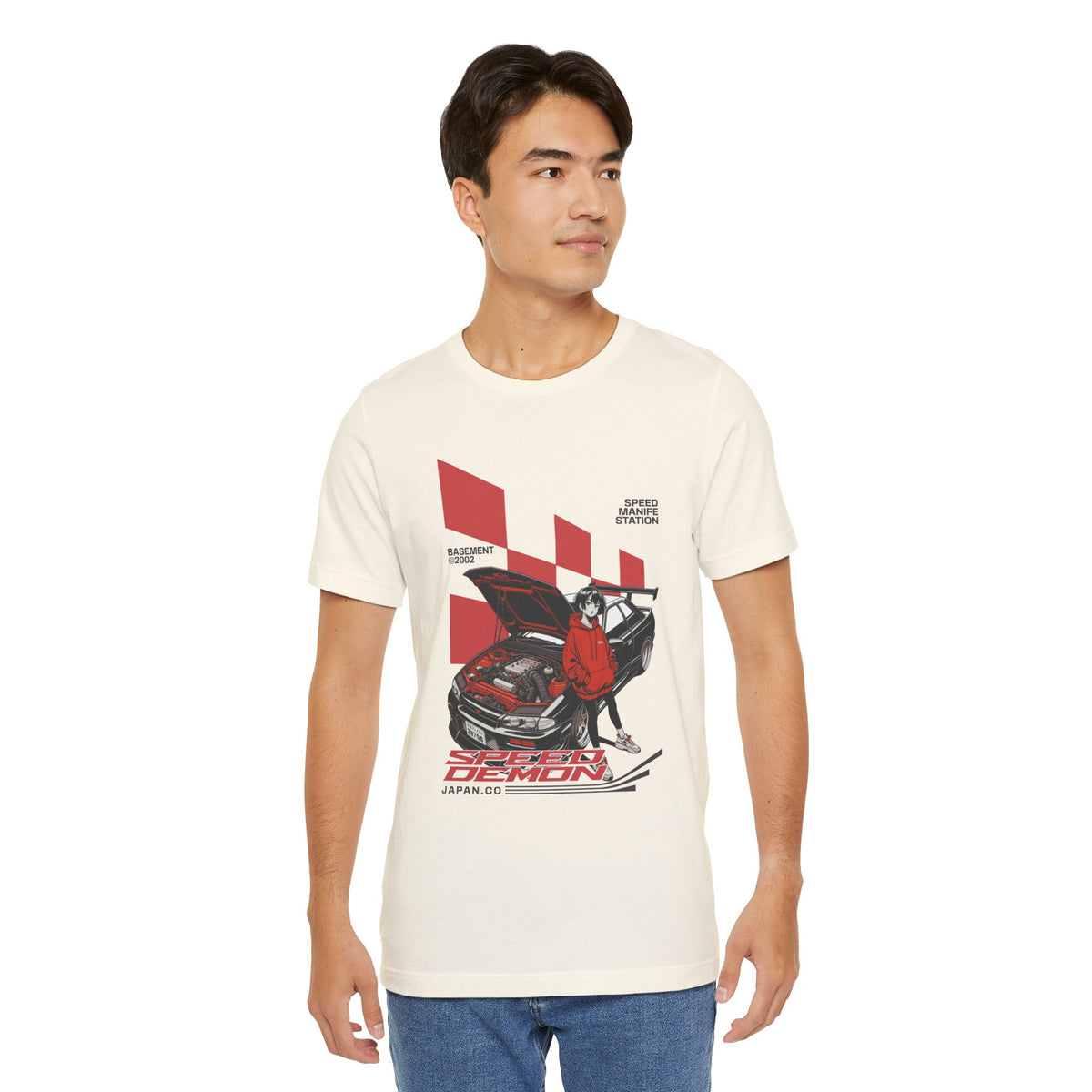 JDM Demon Street Racing T‑Shirt — Retro Car Anime Graphic Tee