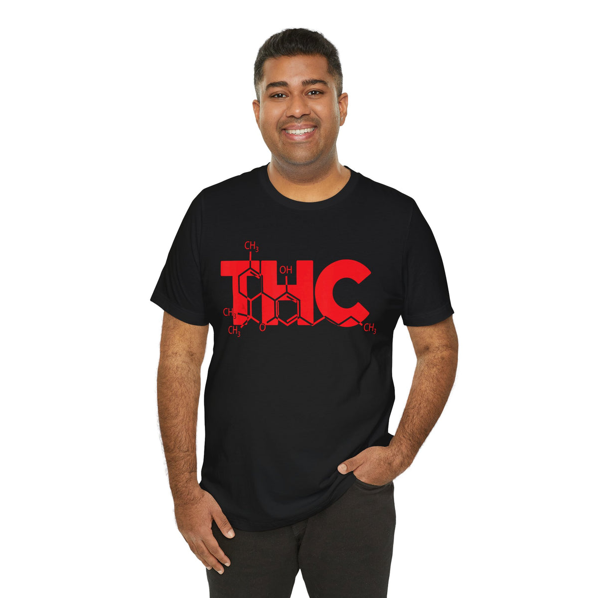 THC Molecule T-Shirt — Chemistry Graphic Cannabis Tee