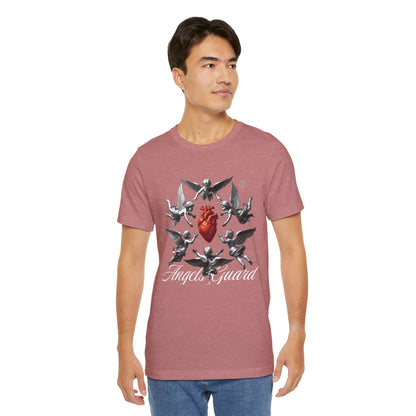 Angel Guard T‑Shirt — Sacred Heart & Cherub Graphic Tee